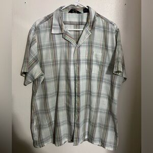 PAR‎ FOUR SPORTSWEAR Vintage 90's Plaid Casual Button Down Short Sleeve Mens XL